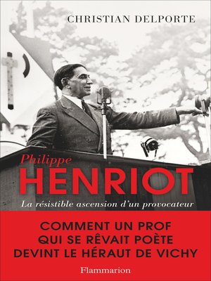 cover image of Philippe Henriot. La résistible ascension d'un provocateur